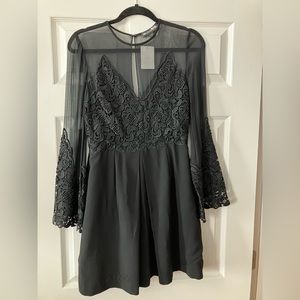 Jill Jill Stuart Long Sleeve Floral Lace Sheer Dress NWOT